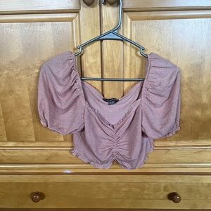Pink short sleeve top